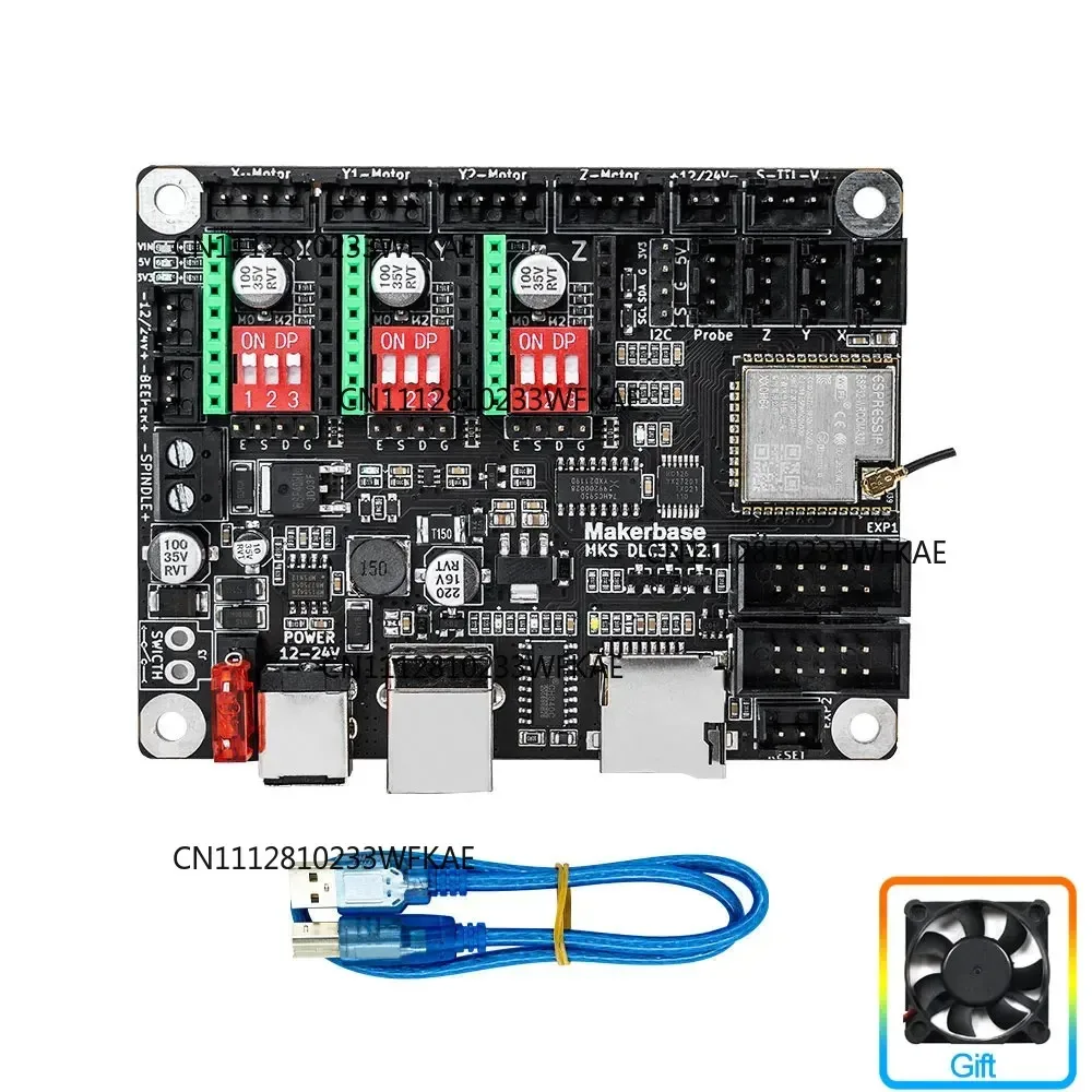 MKS DLC32 Offline Controller Motherboard 32bit ESP32 WIFI GRBL TFT Touch Screen for Desktop CNC Laser Engraving Machine Parts