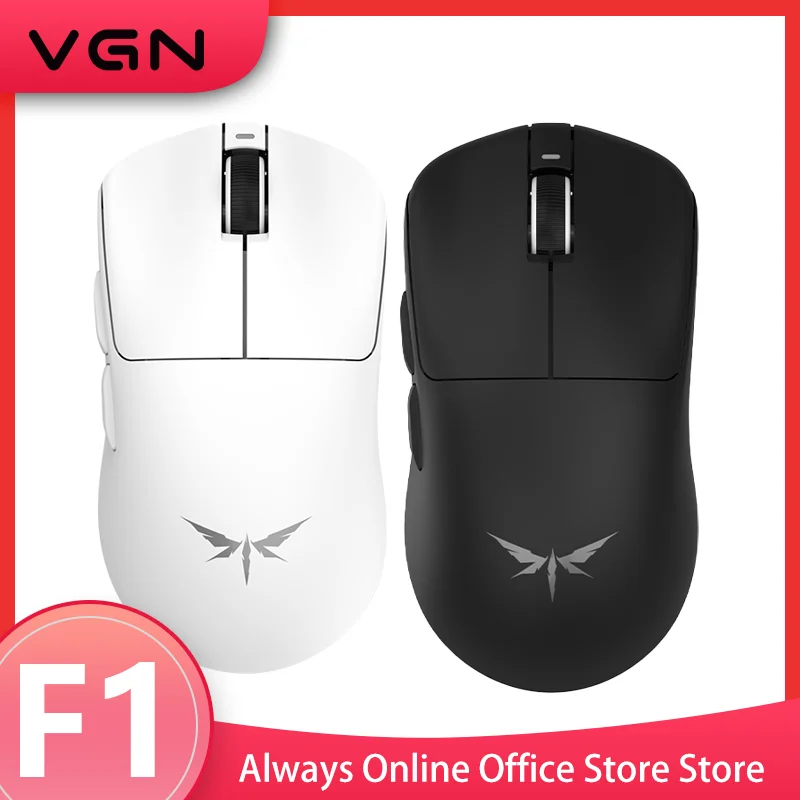 Vgn Dragonfly F1 Wireless Dual-mode Mouse Moba Pro Max 4K Gaming Mouse 2.4g Wired Lightweight PC/MAC Gift E-sports Gaming Mouse