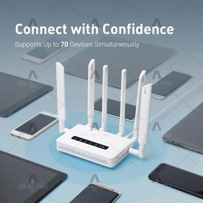 Furniture.Cellular Gateway 5G Router for House & RV, Wi-Fi 6, Detachable Antennas,Dual-SIM, T-Mobile & AT&T IoT Device Certified
