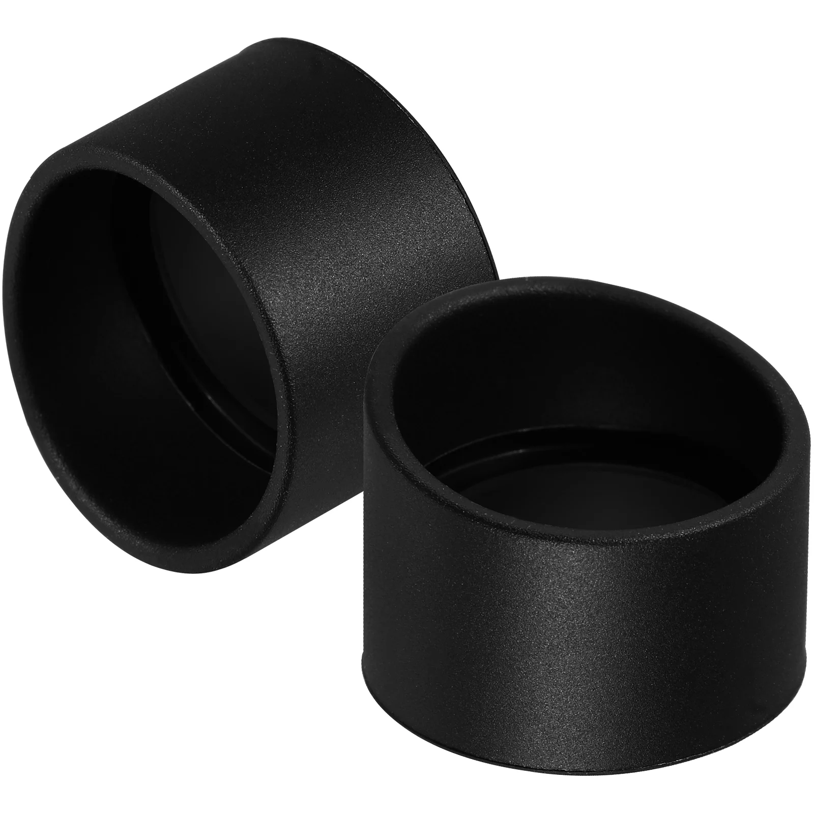 2 Pcs Microscope Cover for Telescope Eye Guards Cups Eyepiece Black Cylinder Shield Child