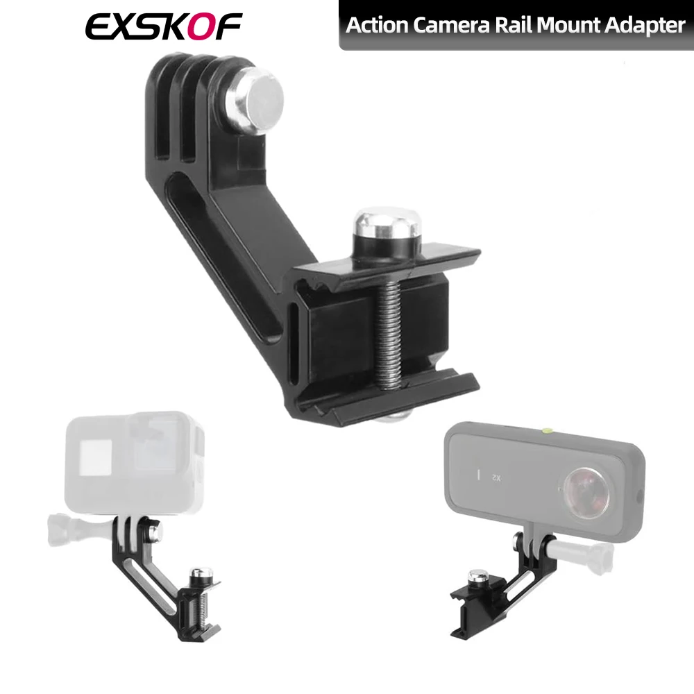 For GoPro Fishbone Rail Adapter Mount Side Adapter Mount for GoPro Hero 13 12 11 10 9 DJI Action 4 3 Insta360 X4 X3 AKASO SJCAM