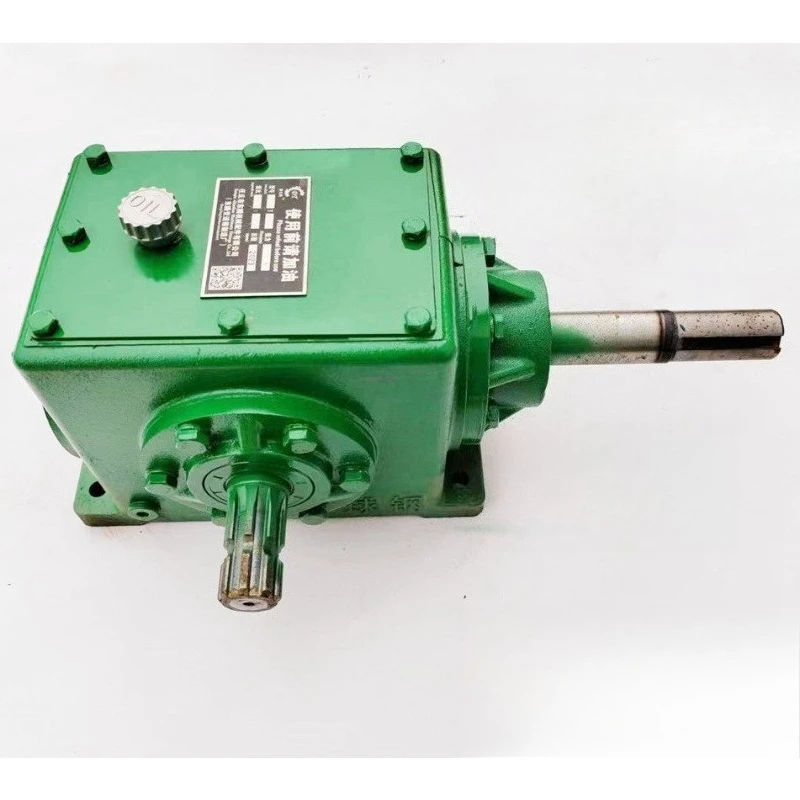 7 Mold spiral arc tooth increase right angle gearbox tractor rear output with water pump generator