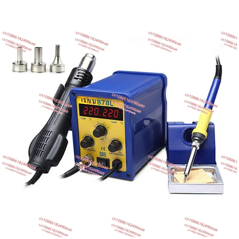 1pc BK-878L2 led digital Display SMD Brushless Hot Air Rework Station + Soldering Iron and Heat Gun for Cell Phone Repair