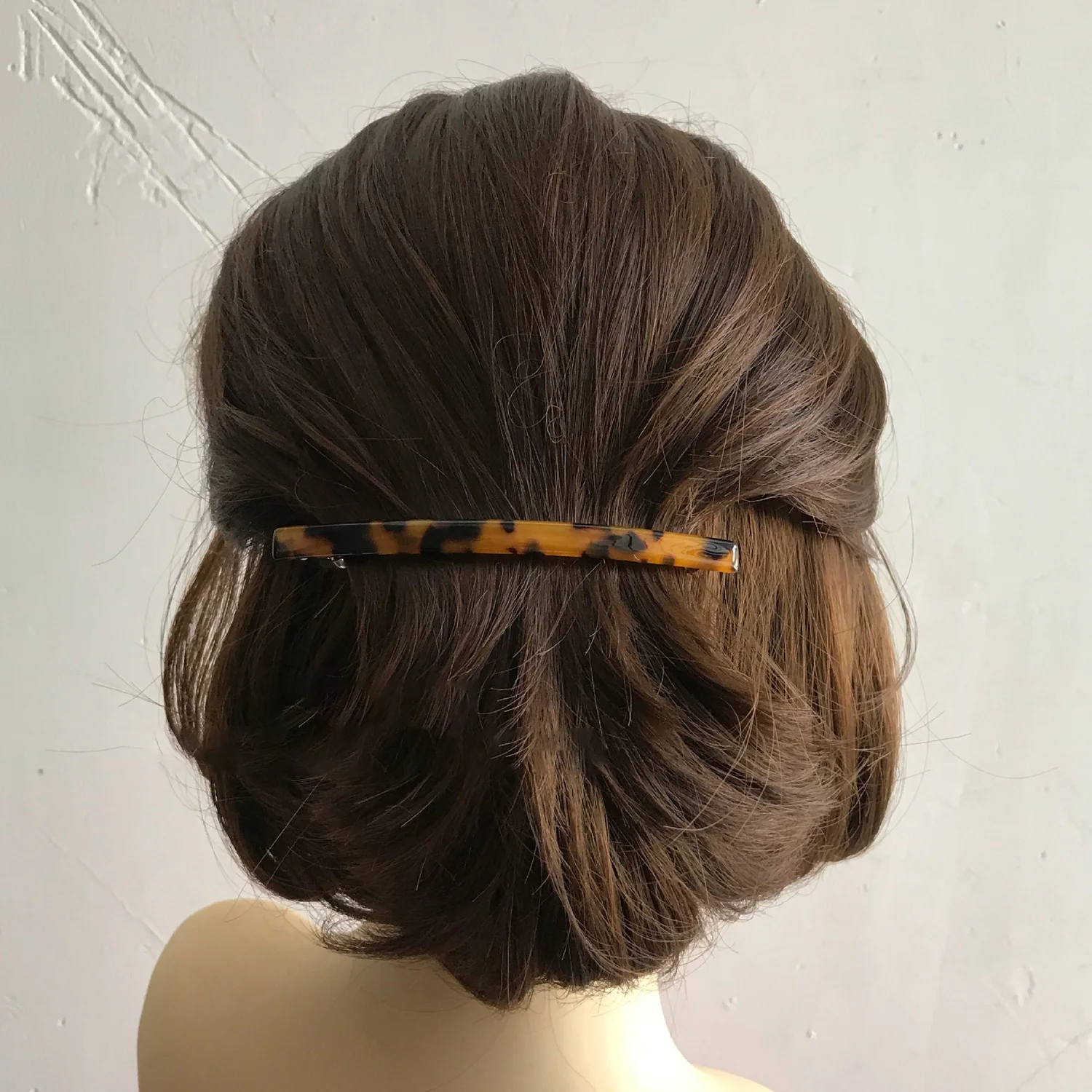 Retro Automatic Spring Clip Hair Ornament Women Girl Spring Casual Acetic Acid PonPytail Clip Top Clip Ponytail Clip