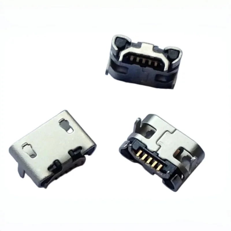 Mini connecteur de procureur à bouche plate, prise à quatre pieds, micro USB, 5 broches sans côté Ox Artworks 600, 100 pièces