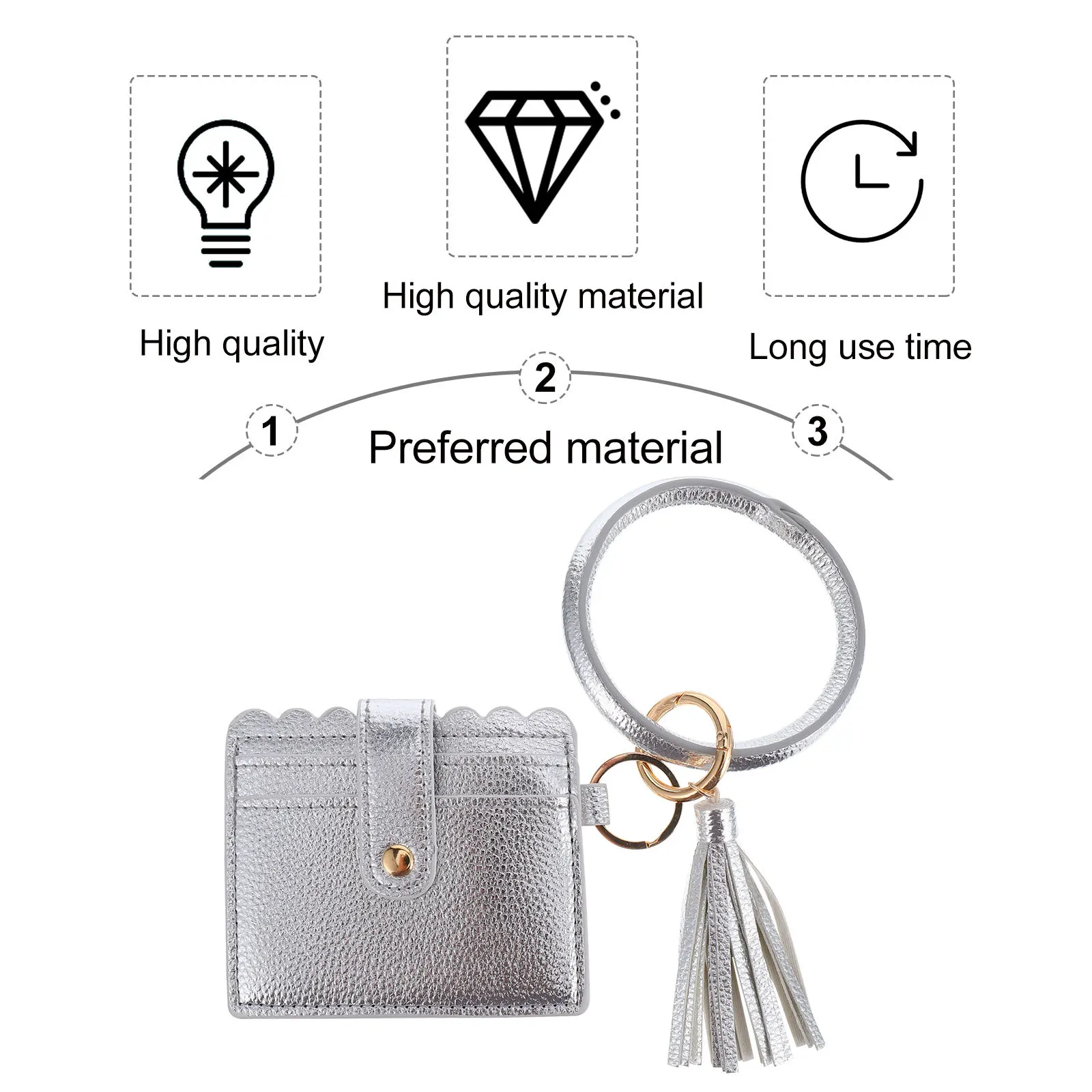 المرأة بو شرابة مخلب المحفظة محفظة سوار المعصم عملة حامل بطاقة حقيبة يد أنيقة أنيقة في الهواء الطلق حمل