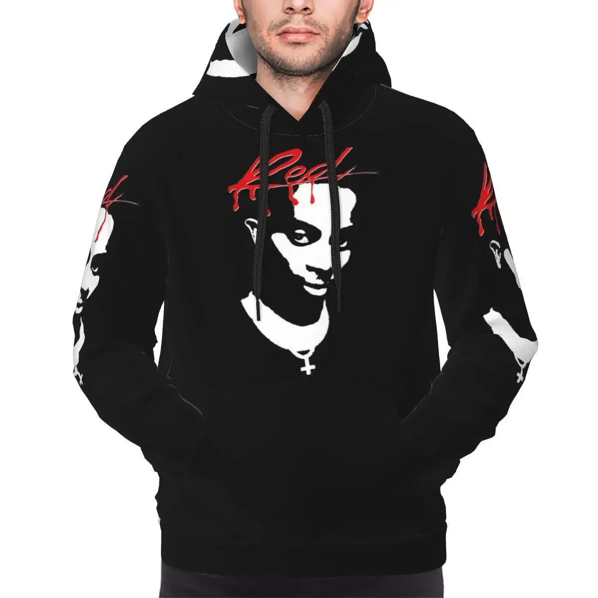 Playboi Carti Whole Lotta Red Album Cover Hoodies Hip Hop Pullover Autumn Winter Men Women Sweatshirt Long Sleeve Tops