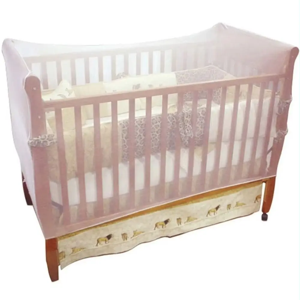 Mosquito Crib Mosquito Net Foldable Breathable Stroller Safety Tent Washable Full-face Cot Cover for Holidays Travel Summer view 3