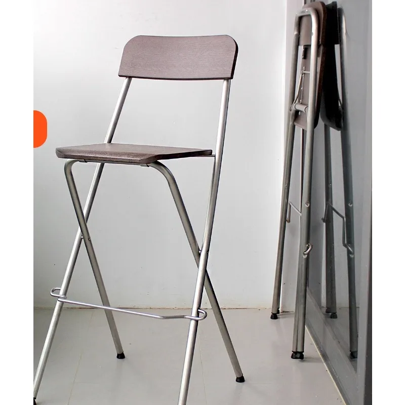 

Folding chair Stainless steel chair Outdoor bar chair Balcony high stool checkout page Bar high Patio lounge