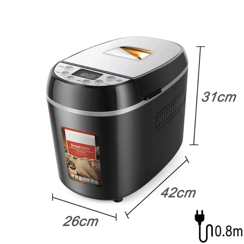 12 programs multi-function household 220V home dough french automatic electric bread maker machine