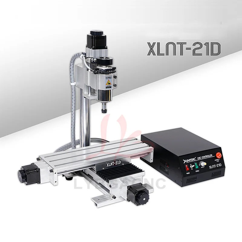 XLNT-21D Desktop Router Engraving Machine USB Port Metal Wood Acrylic Carving Milling Drilling Machine 3 Axis 4 Axis