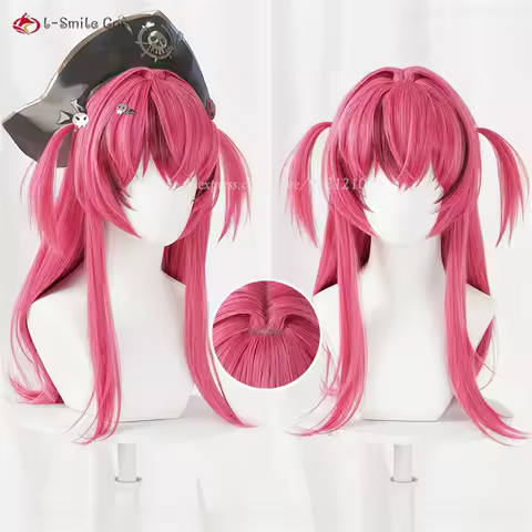 Nikke Mast Cosplay Wigs 60cm Rose Wigs Cosplay Anime Cosplay Wig For Women Heat Resistant Synthetic Hair + Wig Cap