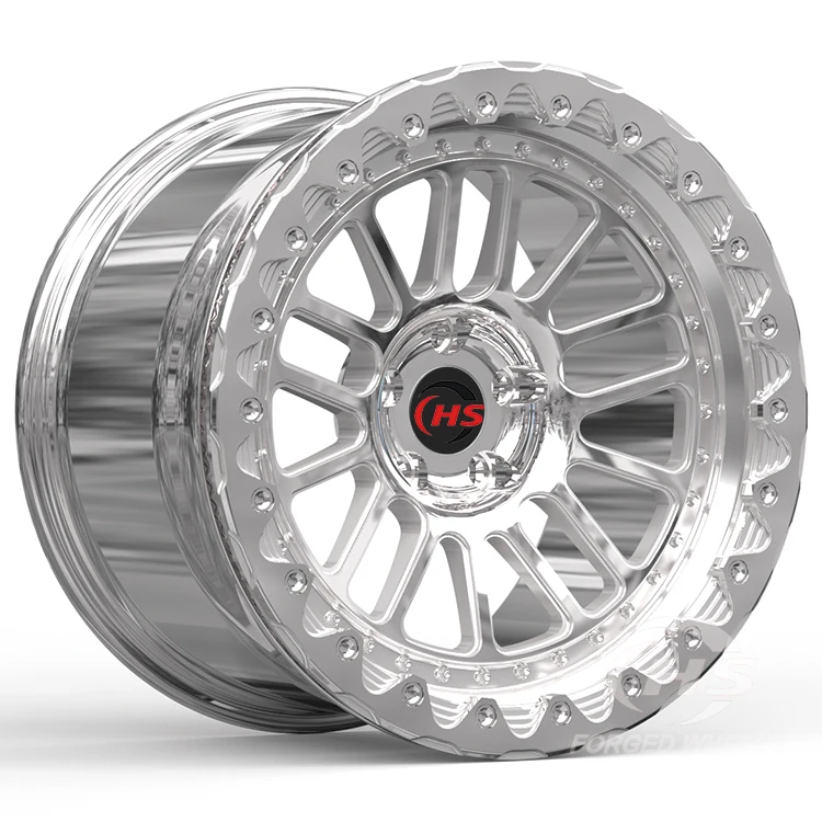 Polished Custom Beadlock Forged Car Rims 17-18Inch 5x114.3 5x112 5x120 Racing Car Wheels for  GT Challenger R/T  M2