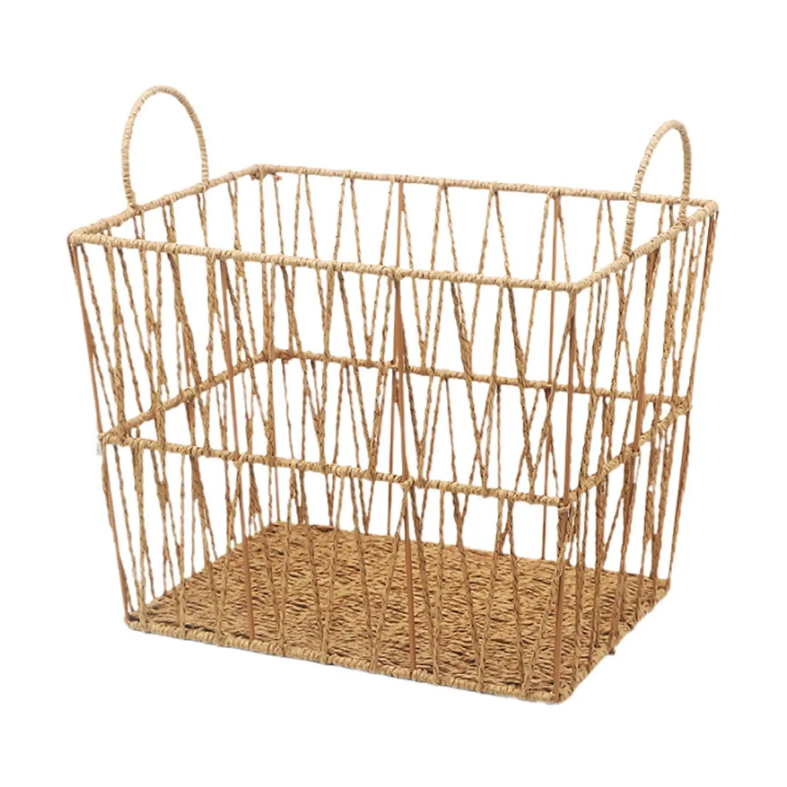Desktop Storage Basket Woven Serving Basket Multifunction for Vegetable Paper