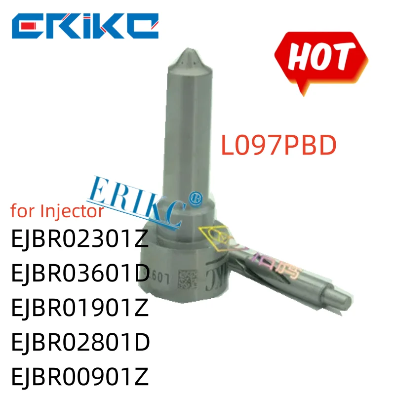 

ERIKC L097PBD Diesel Engines Parts Nozzle L097 PBD Fuel Spray Nozzle L097PRD For EJBR02301Z EJBR03601D 33800-4X510