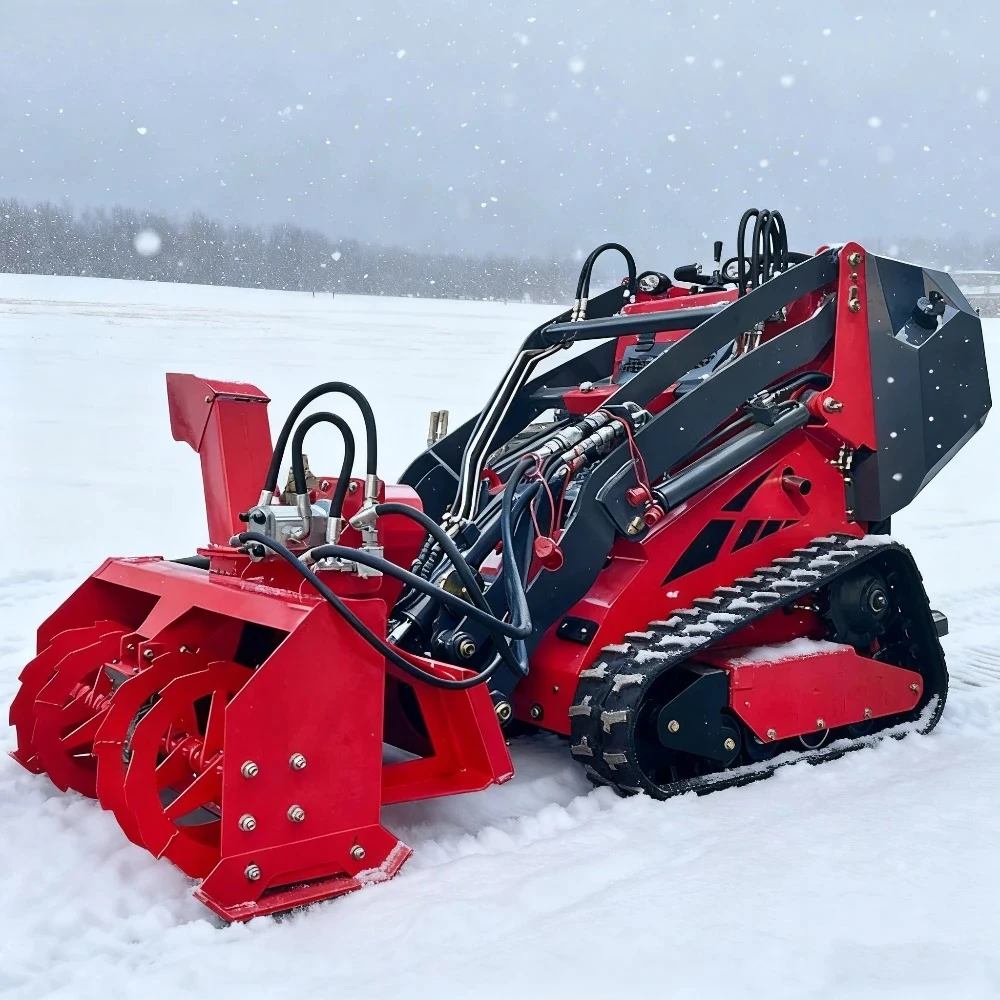 Factory Direct Sale Snow Thrower Blower Snowplow Snow Sweeper for DRT450 Mini Skid Steer Loader Front End