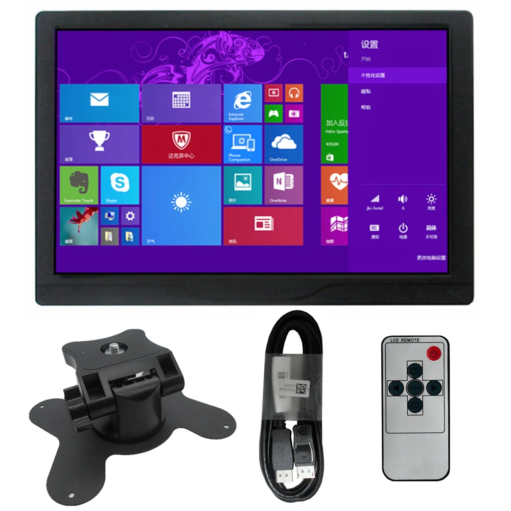 

10,1-дюймовый портативный монитор IPS 1280*800, совместимый с HDMI/VGA/AV Raspberry Pi/электронный микроскоп, настольный монитор/мини-компьютер для ПК