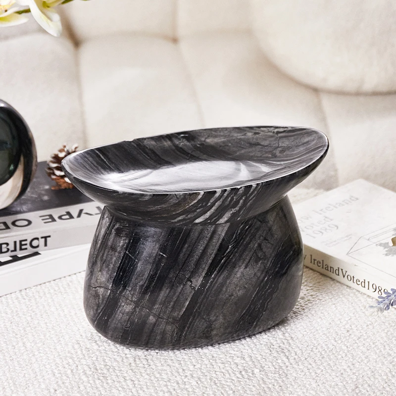 

High quality minimalist design black marble decoration interior decoration desktop home decoration
