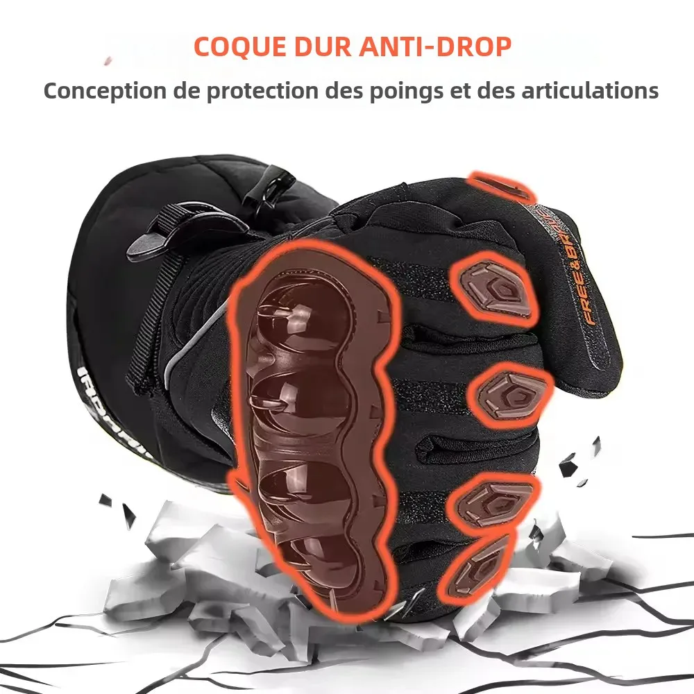 قفازات الدراجات النارية يندبروف مقاوم للماء Guantes موتو دراجة نارية قفازات ركوب الخيل شاشة تعمل باللمس موتو موتوكروس قفازات أربعة مواسم #3