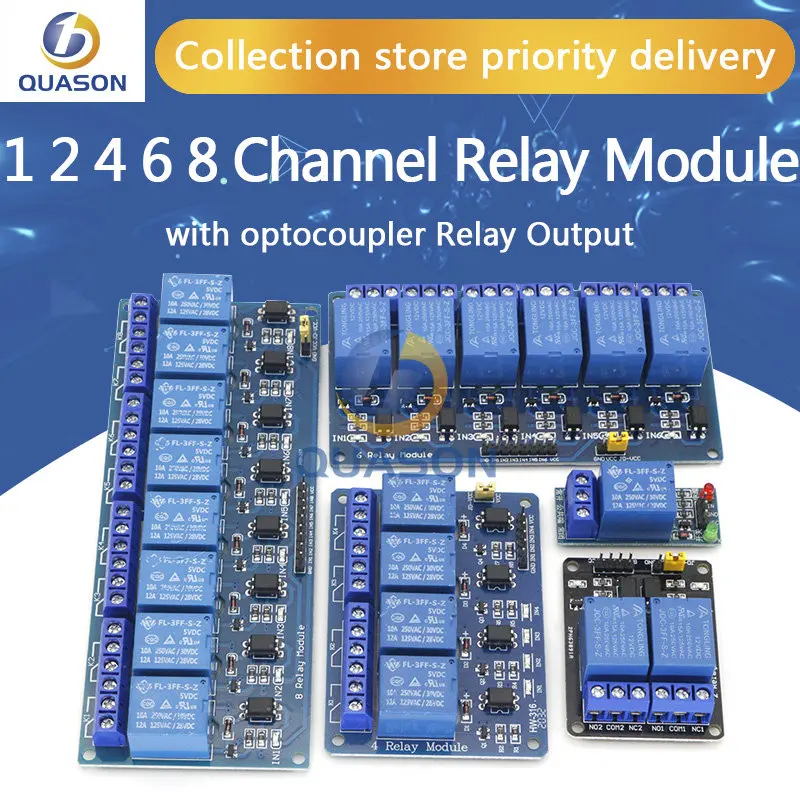 5v 12v1 2 4 6 módulo de relé de 8 canais com saída de relé optoacoplador 1 2 4 6 módulo de relé de 8 vias para arduino em estoque