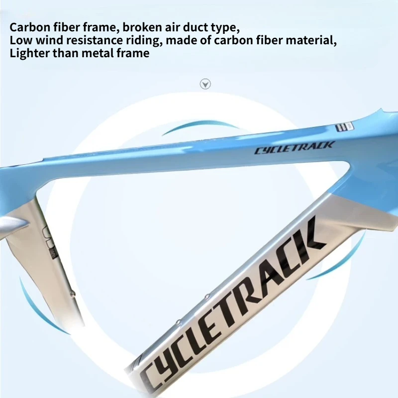 CYCLETRACK CK Phantom Carbon Fiber Road Bicycle R4720-20S Hydraulic Disc Brake 700*28C Carbon Wheel Men's and women racing cars