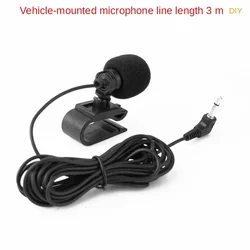 Micrófono de condensador externo para navegación de coche, intercomunicador de posicionamiento, grabación adhesiva, sonido de estudio en casa, equipo directo, enchufe de 3,5mm