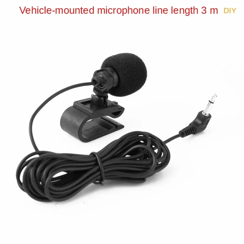 Car Navigation External Condenser Microphone Positioning Intercom Sticky Recording Home Studio Sound Direct Equipment 3.5mm Plug