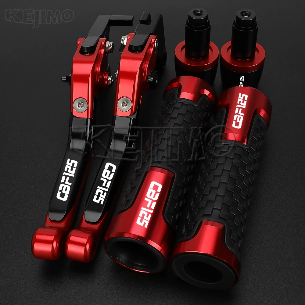 

Motorcycle FOR HONDA CBF125 CBF 125 2008-2017 2016 2015 2014 2013 12 Adjustable Folding Clutch Brake Lever Handlebar grips ends