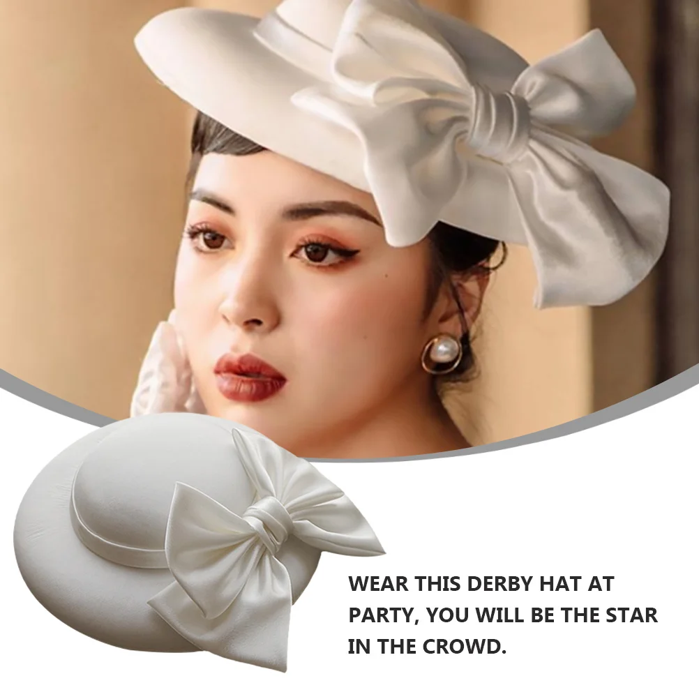 Retro Top Hat Derby Bowler Women Womens Fascinator Piece For Wedding Bridessss Wedding Dress