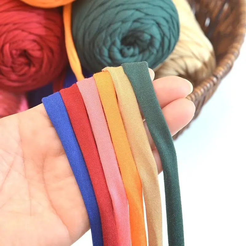 200g T-Shirt Yarn for DIY Crochet & Knitting – Ideal for Dolls, Slippers, Hats, Cushions, Storage Baskets, Baby Crib Bumpers