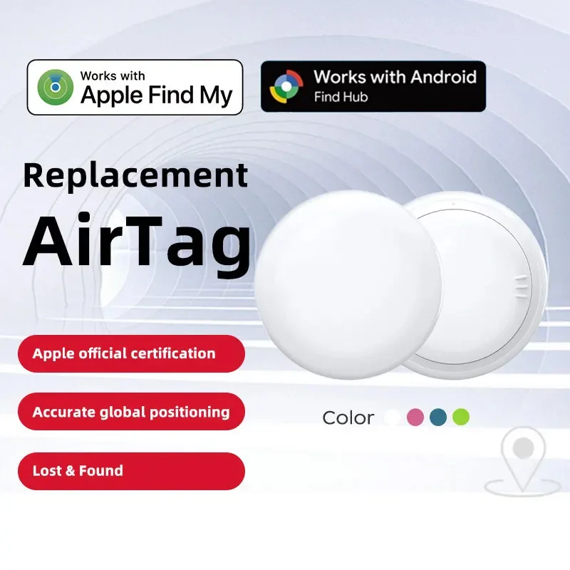 

Key Finder Чемодан-трекер, Bluetooth-метка слежения работает с Apple Find My или Android, приложение Google Find Hub, сертифицированное Apple MFi