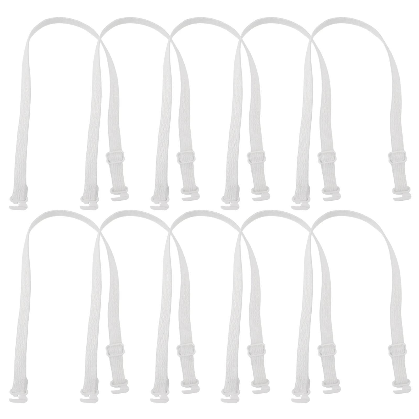 

10Pcs Comfortable Adjustable Bow Tie Band Elastic Strap for Dressup Wear-Resistant Modern Style Formal Event Outfit Fastener