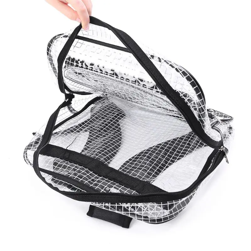 Unisex Anti-static Clear Backpack Travel Shoulder Bags PVC Rucksack Engineer Too