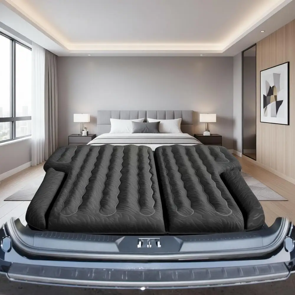 

Upgraded SUV Air Mattress with Locking Surface, Thick Bottom, Pump, Nozzle, Repair Kit, and Carry Bag for Car Camping