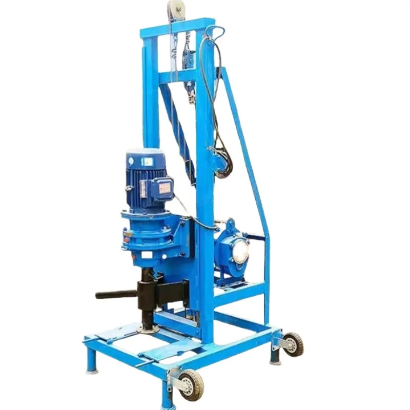 

Бытовая электрическая буровая установка 220В для сельской местности, малогабаритная портативная установка для бурения, телескопическая установка для забора воды.