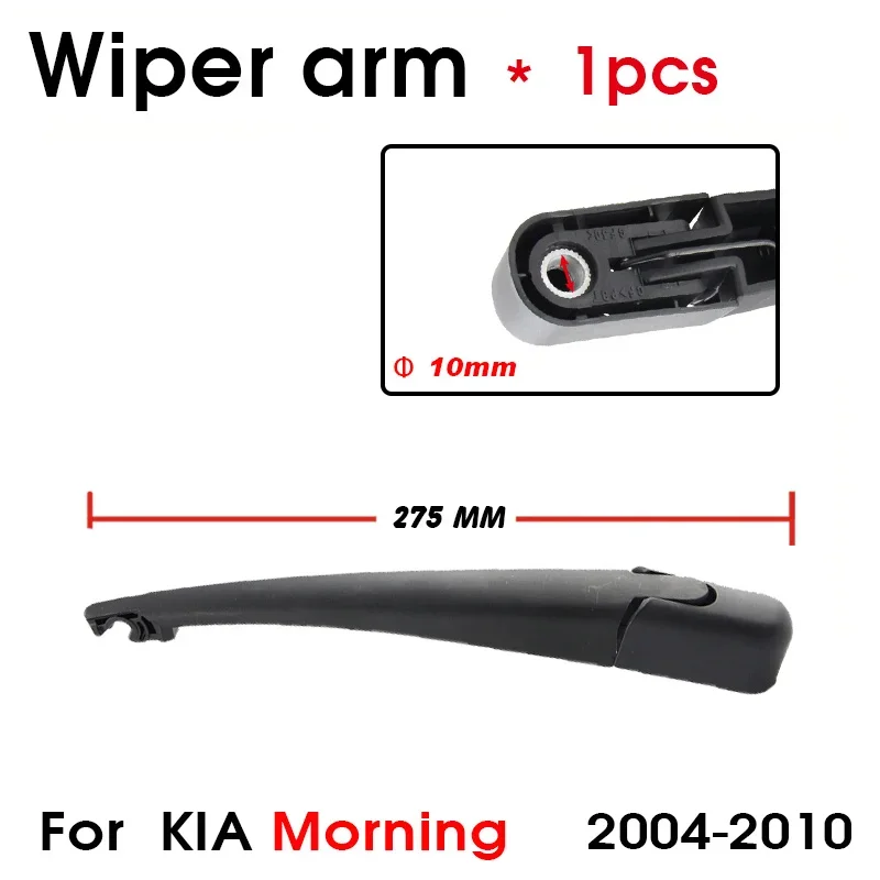 BROSHOO Car Rear Wiper Blades Back Windscreen Wiper Arm For KIA Morning Hatchback (2004-2010) 310mm,Windshield Auto Styling