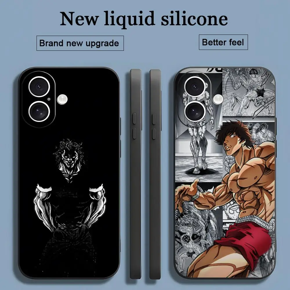 Популярный чехол для телефона Comics BAKI для iPhone 17, 16, 15, 14, 13, 12, 11 X XR XS 8 Plus Mini Pro Max, мягкий черный противоударный чехол Популярный чехол для телефона Comics BAKI для iPhone 17, 16, 15, 14, 13, 12, 11 X XR XS 8 Plus Mini Pro Max, мягкий черный противоударный чехол