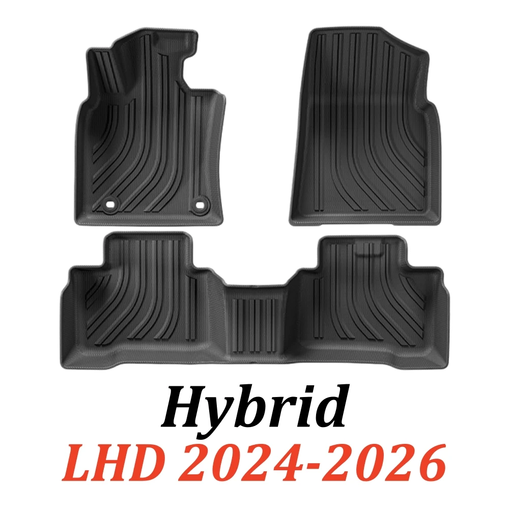 Für Toyota Camry XV70/XV80 2019-2026 Hybrid Linkslenker Rechtslenker TPE-Fußmatten Kofferraummatte Hybrid-Zubehör – Detail 7