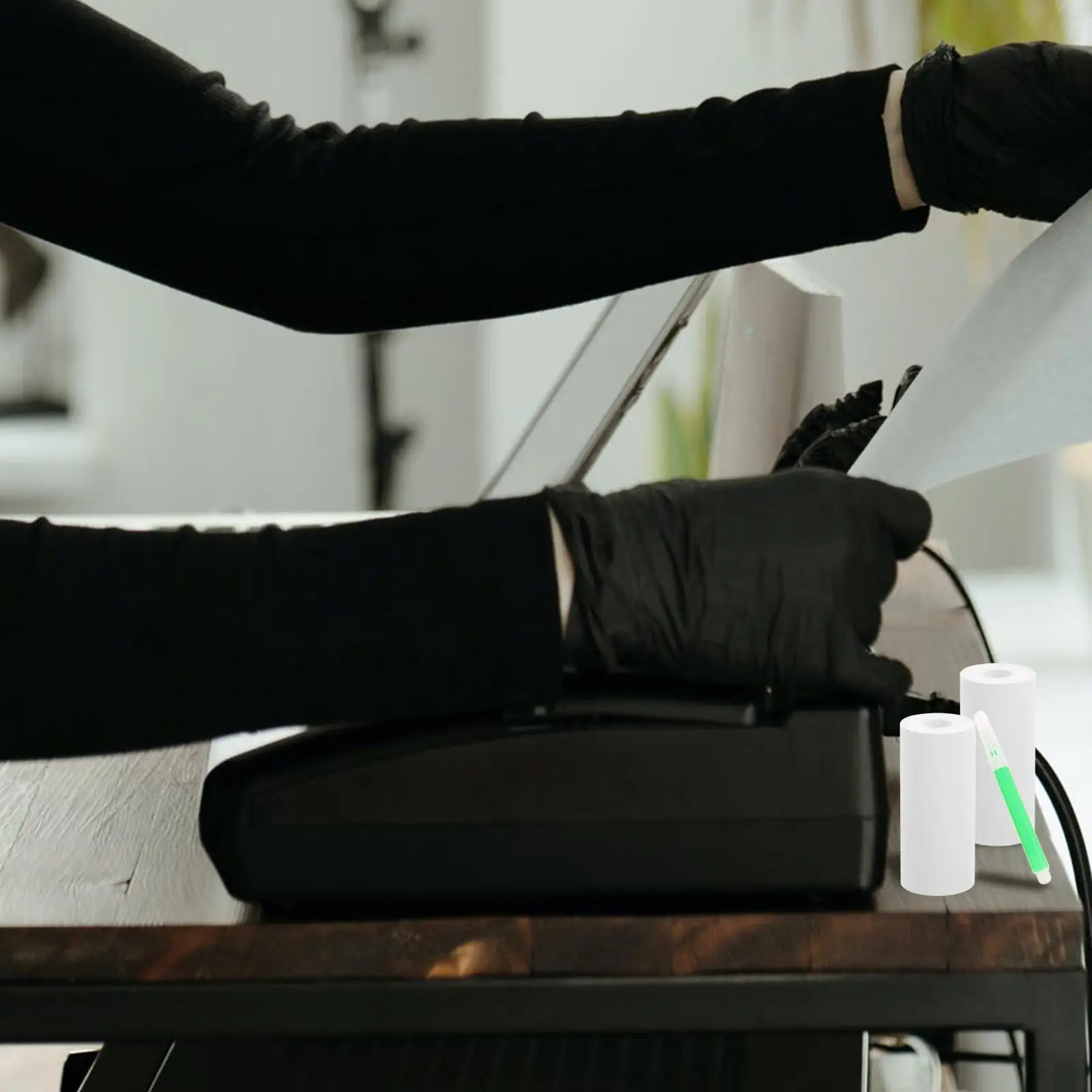 Wodoodporne naklejki Drukarka Papier termiczny Mini drukarki Etykiety kieszonkowe do samoprzylepnych