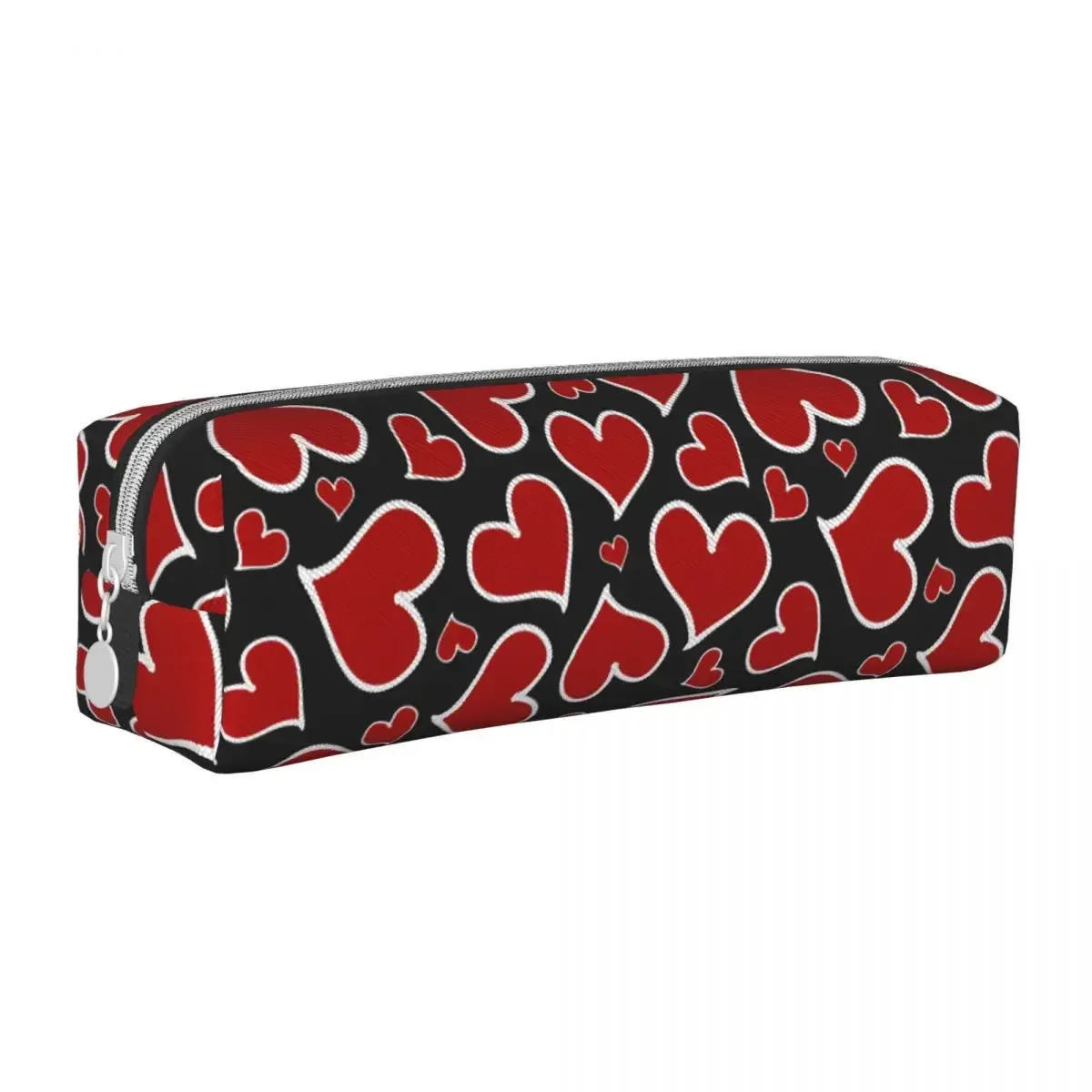 

Creative Heart Love Pencil Case Romantic Valentines Day Box Pen for Student Big Capacity Bags Office Zipper Stationery