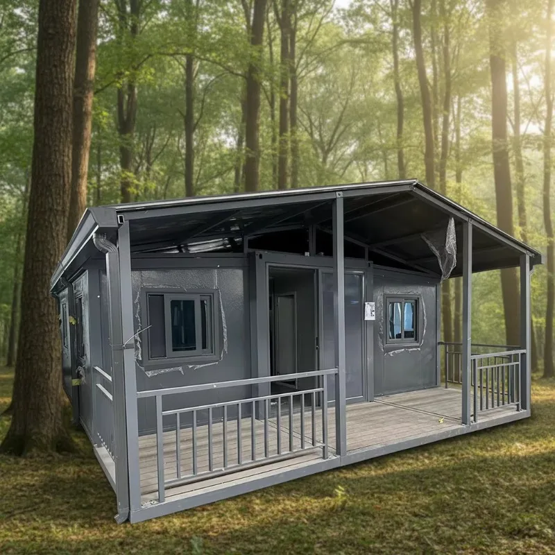 YG Customized Durable Quality Global 40Ft 100m2 5 Bedroom Prefab House China Eco Movable Sound Insulation Expandable Container H