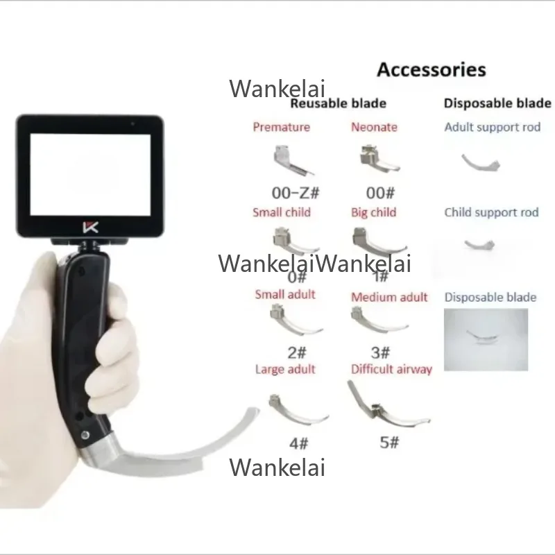 Laringoscopio Video Laryngoscope Price Maccoy Laryngoscope With Reusable Blades for Intubation