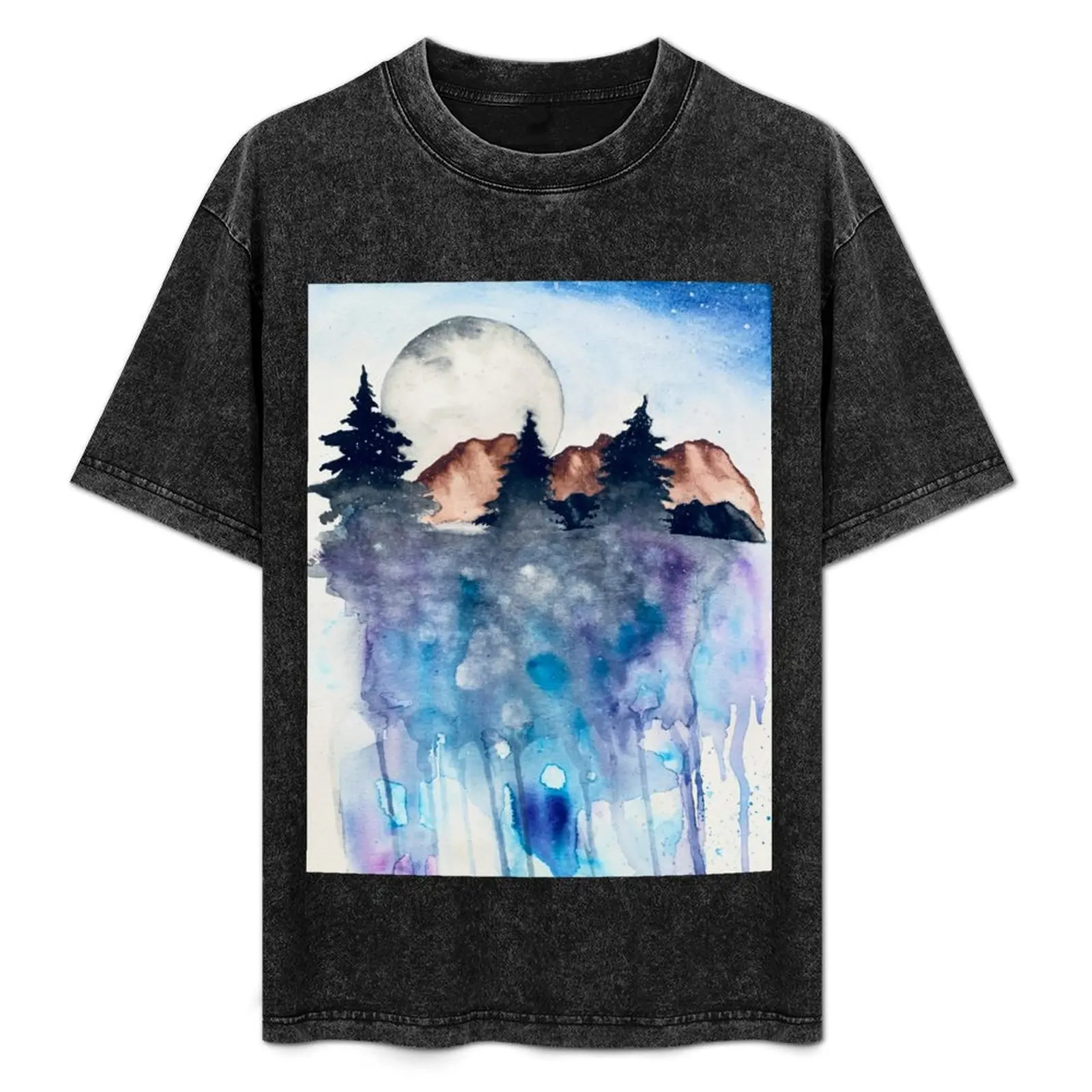 

Moonlight T-Shirt Basic Solid Color Short Sleeve T-Shirt
