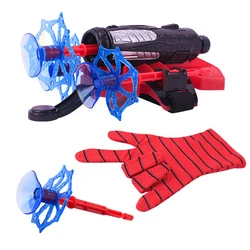 Disney Spiderman Figurki Iron Man Captain America Glove Launcher Zestaw zabawek Hero Wrist Cosplay Hulk Model Miękka kula Prezenty dla chłopca