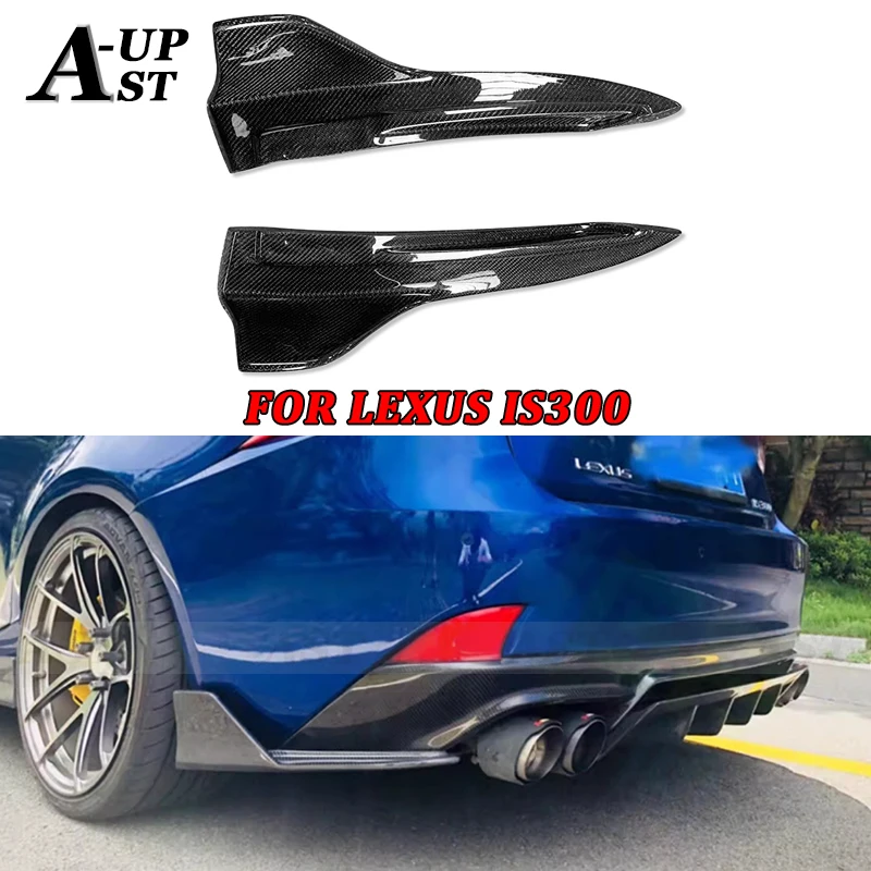 For Lexus IS300 IS350 Carbon Fiber Wrap Angle Side Splitters Rear Bumper Diffuser Splitter Body Kits Car Accessories