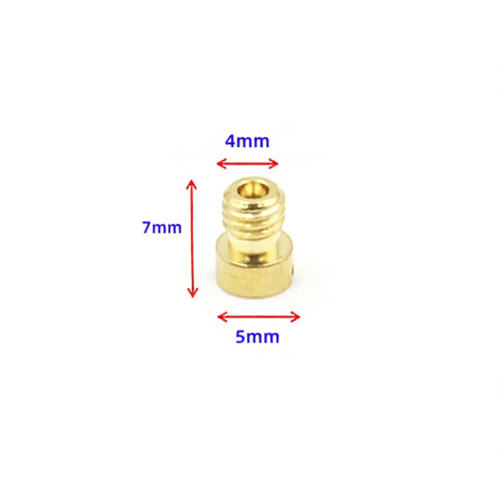 10 M4 Main Jet Fuel Injection Nozzles For PZ19 GY6 139QMA Engines Replacement Carburetor Parts Gardening Power Utility Tools