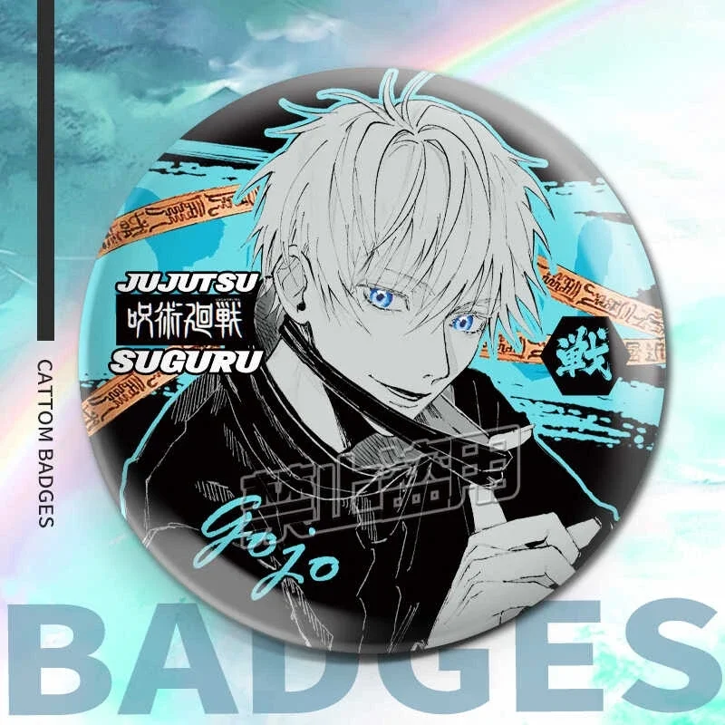 

Anime Jujutsu Kaisen Inumaki Toge Cosplay cool Double Flash Pendant Badge Gift