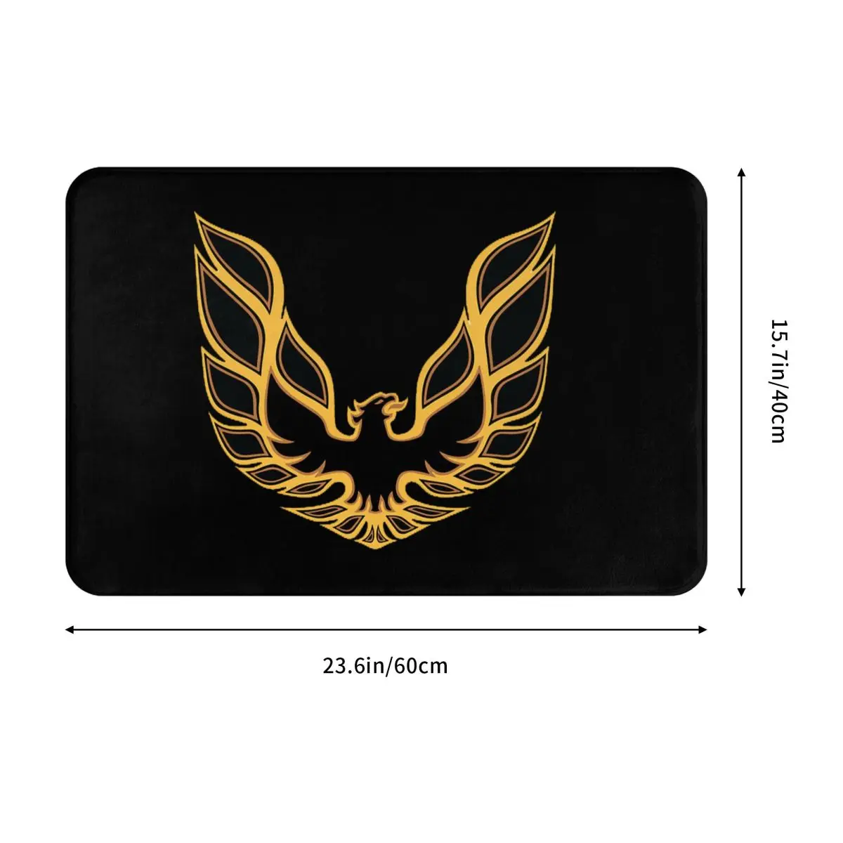 Pontiac Trans Am Firebird Bandit Golden Non-slip Doormat Floor Mat Cushion Carpet Rug for Entrance Home Balcony Footpad Mats