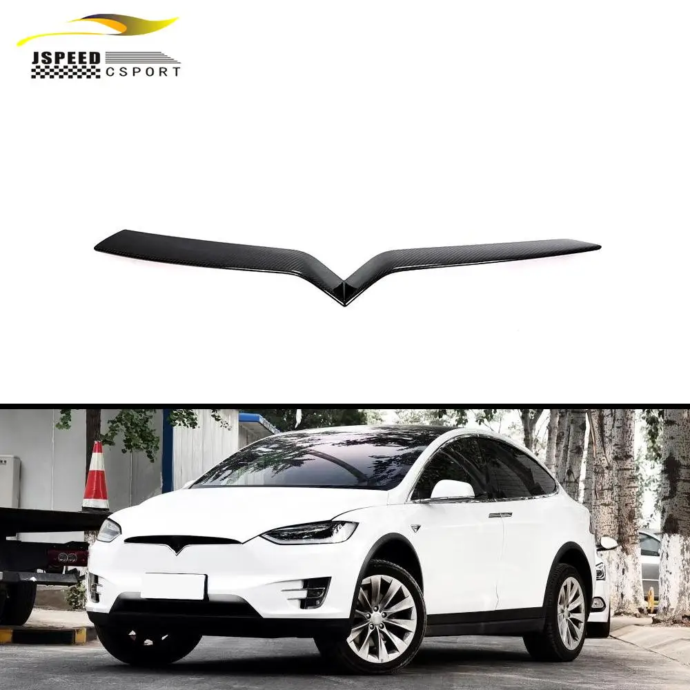 

Suitable for Tesla X-shaped carbon fiber center grille grid logo cover decoration