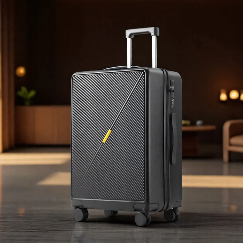 

Чемодан-тележка 20-28 дюймов, большой вместимости, для ручной клади, с бесшумными многонаправленными колесами, унисекс, с кодовым замком